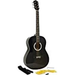 Martin Smith W-100-BK-PK, Akustisk Gitarr med Strängar, Svart, Full Size