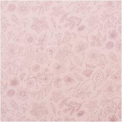 Rico Design Rico Design Druckstoff Hygge Blumen rosa-metallic 50x140cm mehrfarbig