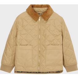 Burberry Kids Quilted jacket beige Y