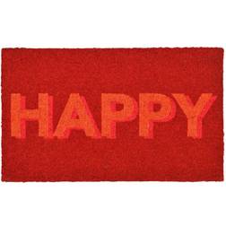 Gift company fußmatte happy neon Rot 75x45cm