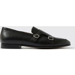 Scarosso Ernesto Nero Mann Loafers Schwarz Kalbsleder