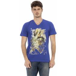 Trussardi Action Blå Bomuld T-Shirt Blue