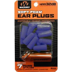 Walker's 7 Pairs Neon Ear Plugs