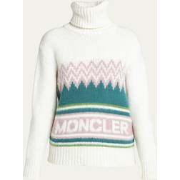 Moncler Women's High Neck Knitted Jumper - Multi