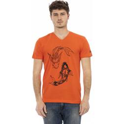 Trussardi Action Rød Bomuld T-Shirt Red