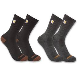 Carhartt Midweight Logo Crew Socks 2-Pack