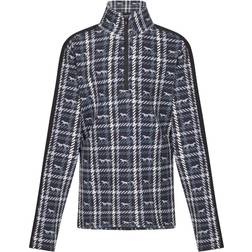 Kerrits Kid's Muzzle Nuzzle Fleece Half Zip Riding Top - Black Plaid Pasture