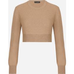 Dolce & Gabbana Cropped wool and cashmere sweater