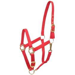 Gatsby Adj Nylon Halter/Snap Oversize Red