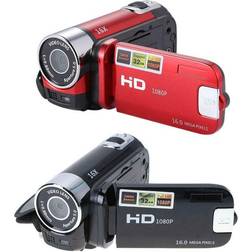 Eranpo Red EU plug Digital Video Camera Full HD 1080P 32GB 16x Zoom Mini Camcorder DV Camera