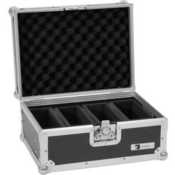 Roadinger Flightcase EC-4AC 4x AKKU Flat Light Series