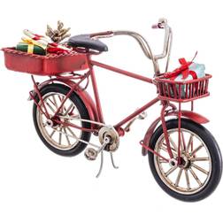 BigBuy Christmas Bicycle Red Adorno de Árbol de Navidad