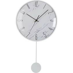 Versa Péndulo Metal Cristal Madera MDF 4.5 x 56 x 29 cm Reloj de pared