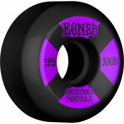 Bones Wheels OG Formula Skateboard Wheels 100 55mm V5 Sidecut 4pk Black str. 55mm