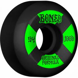 Bones Bones Wheels OG Formula Skateboard Wheels 100 54mm V5 Sidecut 4pk Black str. 54mm