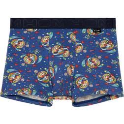 Hom Big Bisous Print Boxer Trunk, Blue