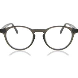 SmartBuy Collection De Vue Cerclée Oval Plastique Transparentes Homme Lumière Bleue (Seulement Monture)