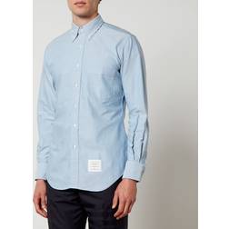 Thom Browne Klassisk Skjorte Med RWB-armbånd - Light Blue