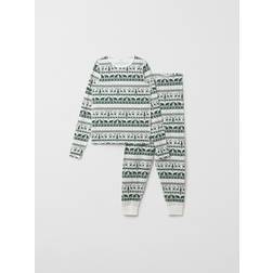 Polarn O. Pyret Adult Pajamas 2-Piece - Dark Green