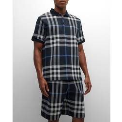 Burberry Checked cotton polo shirt multicoloured