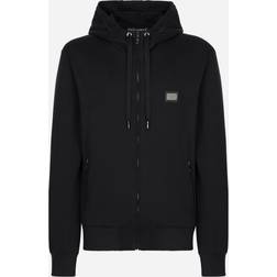 Dolce & Gabbana Jersey Sweatshirt Mit Reißverschluss Blau