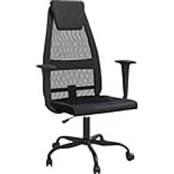 vidaXL Black Mesh Fabric Office Chair