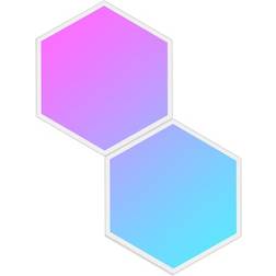 Govee Glide Hexa Light Panels Udvidelsespakke 2 Paneler Hvid LED Vægplafond