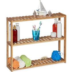 Relaxdays Bamboo 3 Shelves Vägghylla 60cm