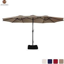 Mondawe 15ft Large Patio Umbrellas with Base Included Umbrella