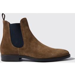 Scarosso Chelsea Boots Herr Mocka Giacomo Tabacco Scamosciato