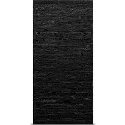 Rug Solid Leather Nero cm