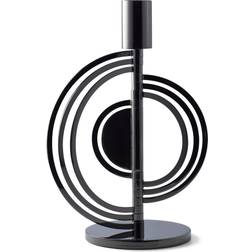 Klong Cirkus Small Black Candlestick 7.9"