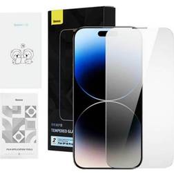 Baseus Privacy Tempered Glass Screen Protector for iPhone 14 Pro Max 2-Pack