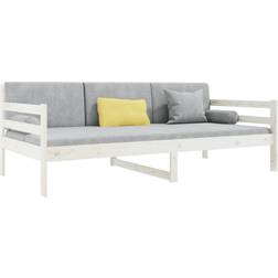 vidaXL Day Bed White Soffa 85.5cm 3-sits