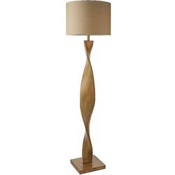 Endon Lighting Crossland Grove Abba Brown Floor Lamp 158.5cm