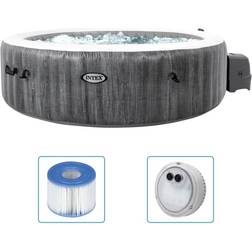 Bestway Inflatable Hot Tub PureSpa Spa Bubble Greywood