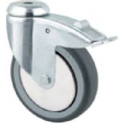 Tente Drejehjul Med Broms 75 mm 75 kg