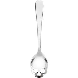 Horror-Shop Spooky Totenkopf Zuckerlöffel Silber Cucharilla de té