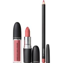 MAC Powdered Snow Powder Kiss Lip Kit Pink