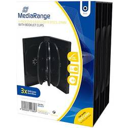 MediaRange BOX35-8 DVD-Leerhülle für 8 Discs, 27mm, schwarz, 3er Pack