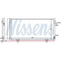 Nissens 940257 Condenseur De Clim Aluminium 660 R1234yf