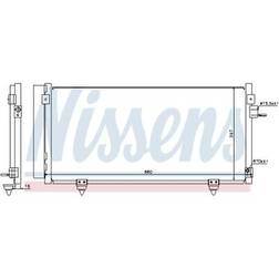 Nissens Condensatore 940257 Alluminio 660 R1234yf Subaru Impreza III Hatchback Forester IV XV I