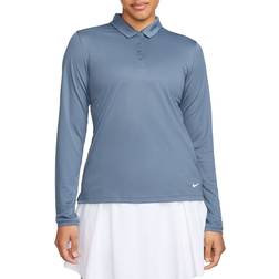 Nike Women's Dri-FIT Victory Long Sleeve Golf Polo - Diffused Blue