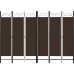 vidaXL 6-Panel Rumsavdelare 240x180cm