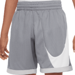 Nike Older Kid's Dri-FIT Basketball Shorts - Smoke Grey/Light Smoke Grey/White