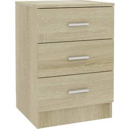 vidaXL 38x35x56cm Sonoma Oak Bedside Table 35x38cm