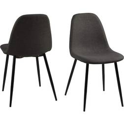 AC Design Furniture Linea Dark Grey/Black Kjøkkenstol 84cm 4st