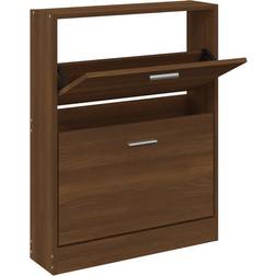 vidaXL 59x17x81cm Brown Oak Organizador de zapatos 59x81cm