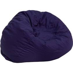 Flash Furniture Duncan Oversized Solid Navy Blue Bean Bag