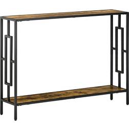 Homcom Industrial Rustic Brown Console Table 58.9x269.2cm